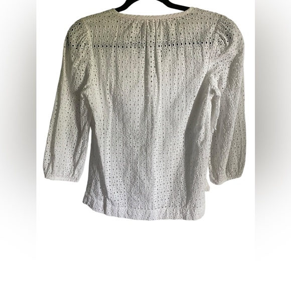 Joules | Size 4 White Cotton Knit Top - Picture 7 of 7